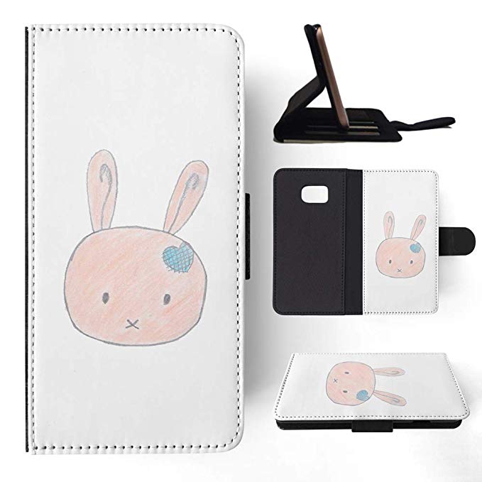 679x679 Cute Bunny Sketch Art Drawing Flip Wallet Phone Case - Cute Bunny Sketch