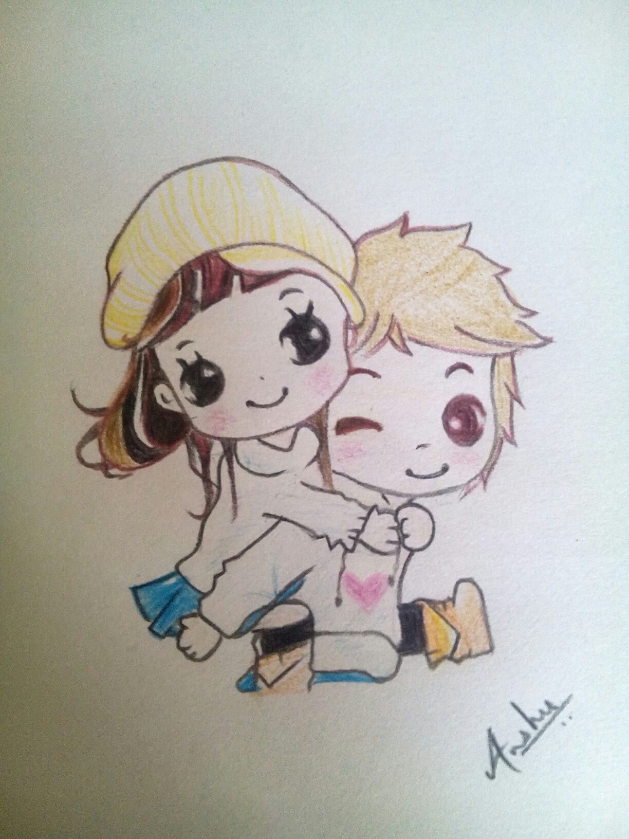 1224x1632 Cute Cartoon Sketches Cartoon Couple Drawing At Getdrawings Free - Cute Cartoon Sketches