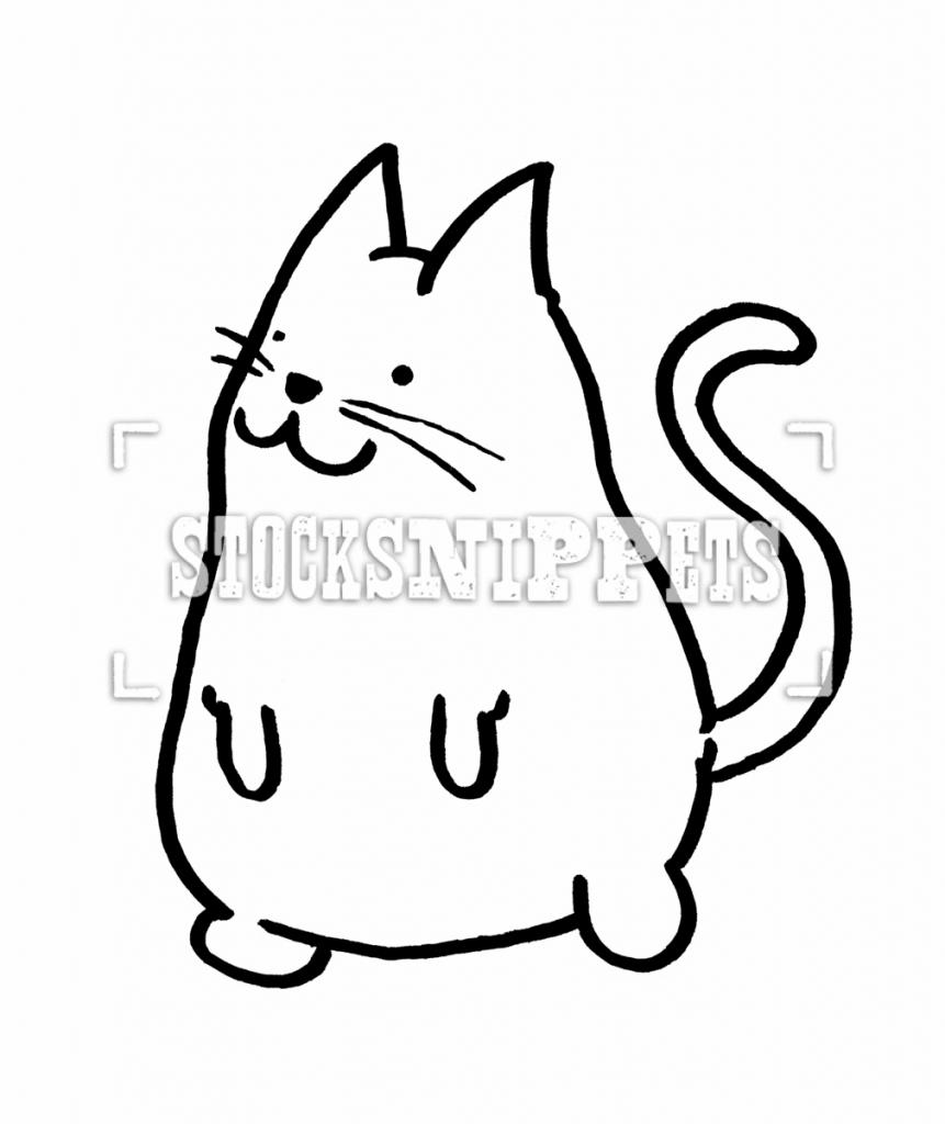 861x1024 Gallery Cat Drawings Simple, - Cute Cat Sketch