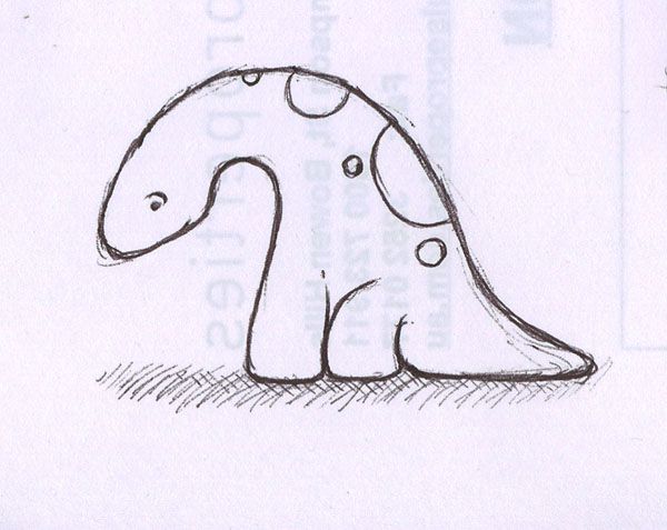 600x477 What Happens When I Google How To Draw A Cute Dinosaur Cartoon - Cute Dinosaur Sketch