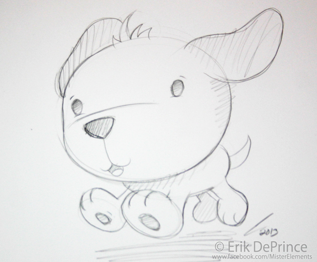 648x534 Cute Dog Sketch - Cute Dog Sketch