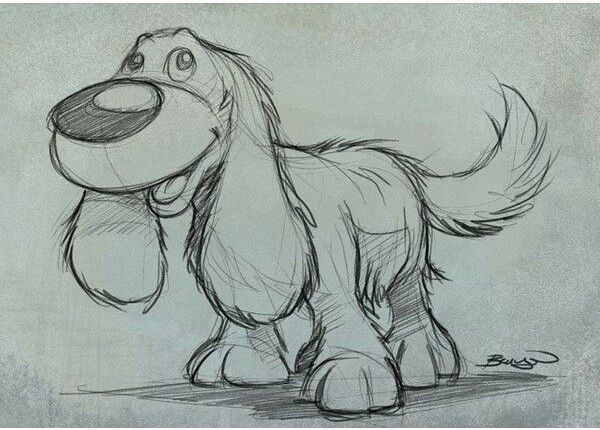 600x430 Cute Dog Sketch - Cute Dog Sketch
