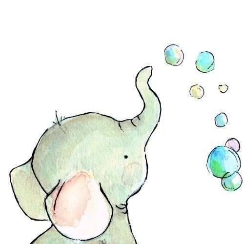 500x500 Cute Elephant Drawings - Cute Elephant Sketch