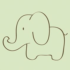 236x236 Collection Of Simple Elephant Drawing High Quality, Free - Cute Elephant Sketch