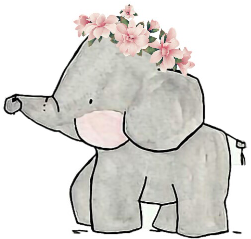 504x480 Collection Of Free Family Drawing Cute Animal. Download On Ubisafe - Cute Elephant Sketch