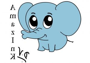 Cartoon Easy Cute Elephant Drawing