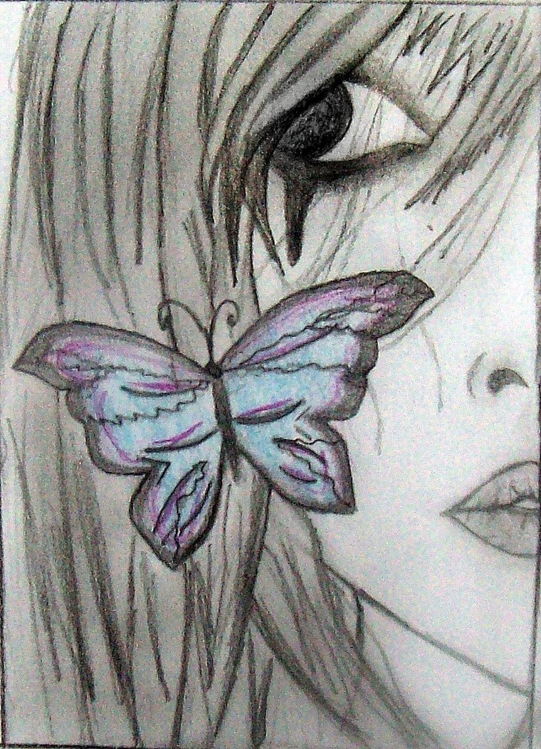 760x1052 Emo Anime Girl By Nico15adry - Cute Emo Sketch