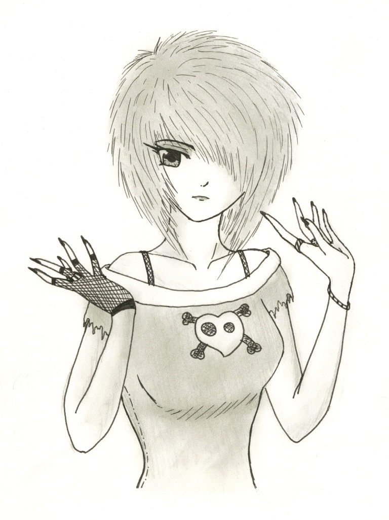 Cute Emo Sketch At Paintingvalleycom Explore Collection