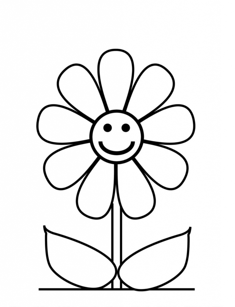 783x1024 Bflowers Images Easy Drawing Cute Flower Drawing Image Simple - Cute Flower Sketches