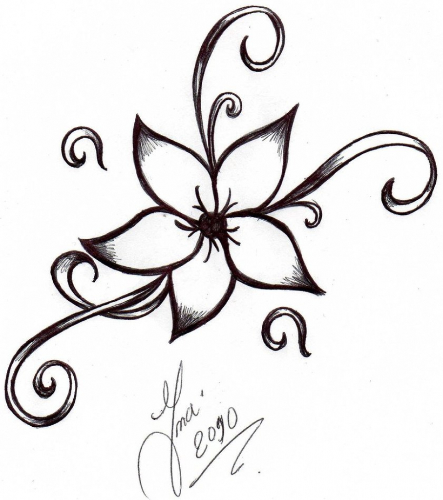 907x1024 Pictures How To Draw A Cute Flower, - Cute Flower Sketches