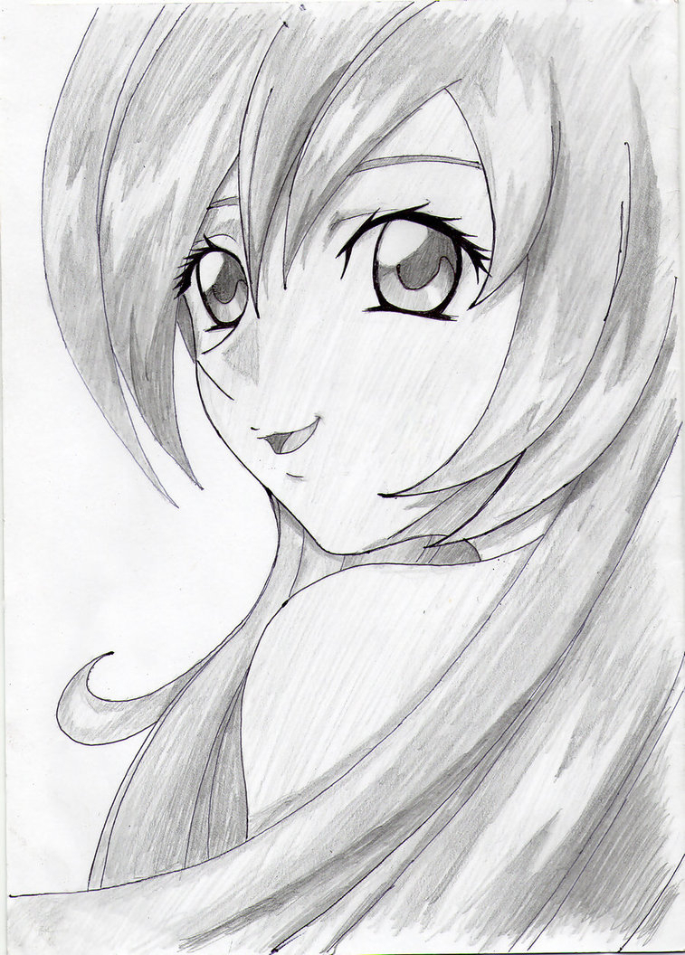 757x1056 Sketch Drawing Of A Cute Girl Sketch Image Of Cute Girl - Cute Girl Sketch