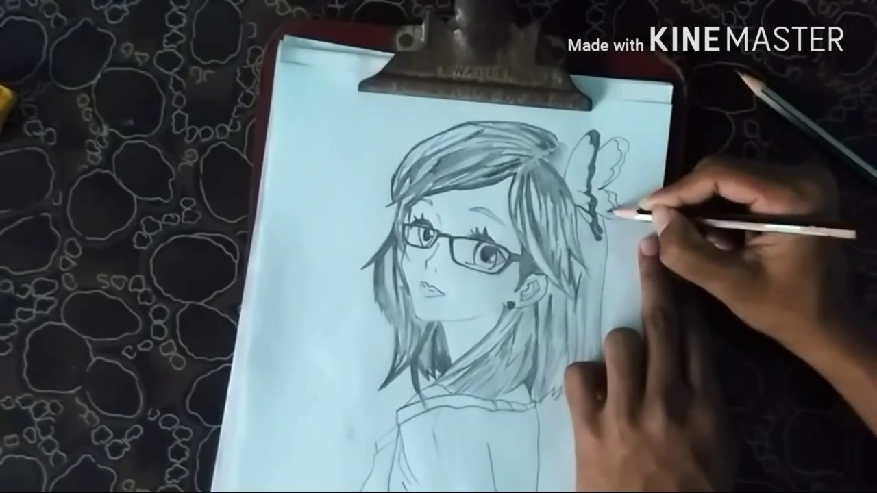 1280x720 How To Draw A Cute Girl Sketch - Cute Girl Sketch Images
