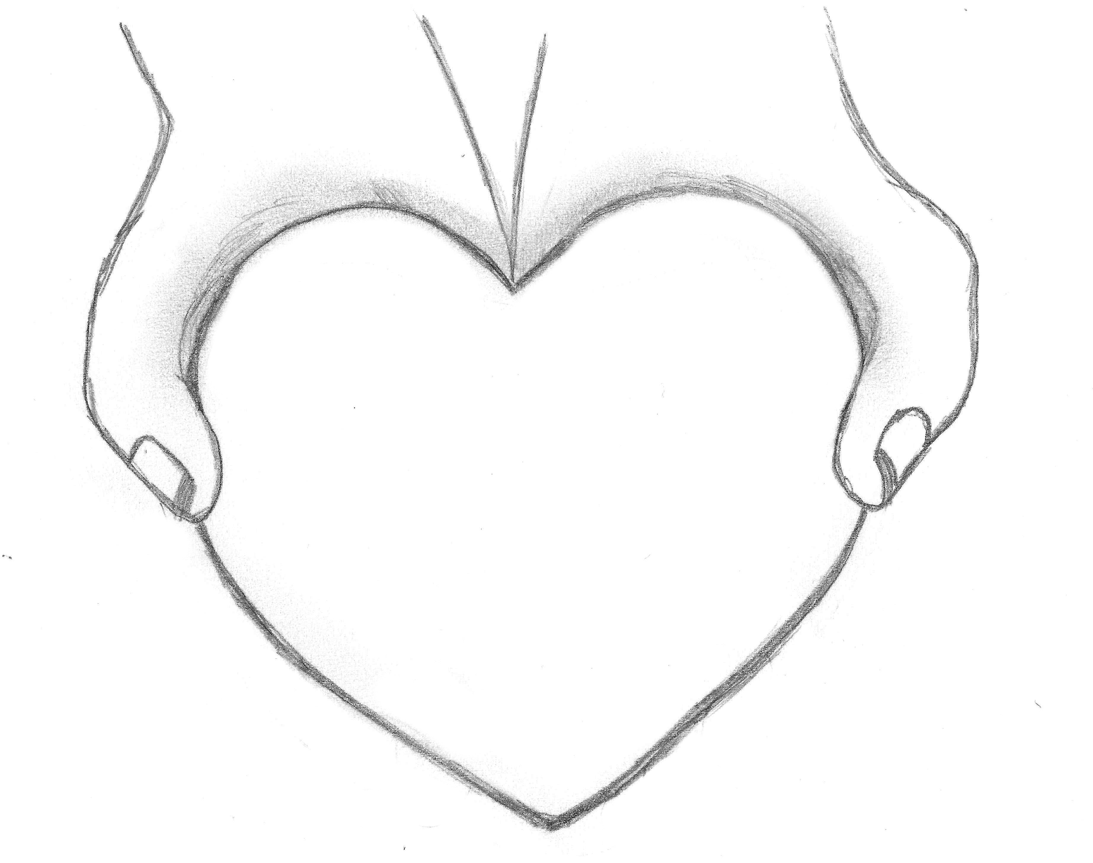 3688x2912 Cute Heart Sketches Love Heart Drawing At Getdrawings Free For - Cute Heart Sketches