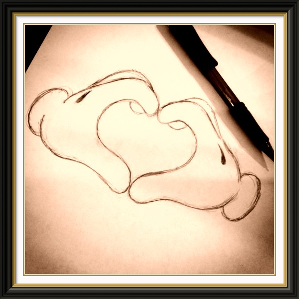 600x600 Disney Art This Would Be A Cute Tattoo Disney Drawings For Moms - Cute Heart Sketches