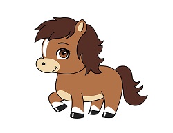 250x193 How To Draw A Horse (Cartoon) - Cute Horse Sketch