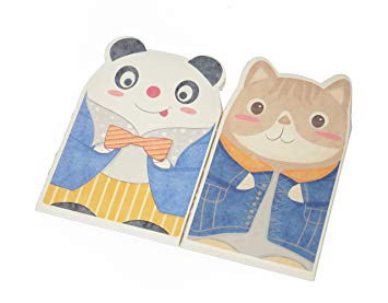 355x277 Set Of 2 - Cute Kitty Sketch