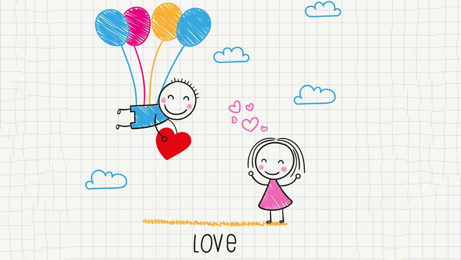 900x507 Cute Love Drawings Pencil Art Hd Romantic Sketch Wallpaper - Cute Love Sketches