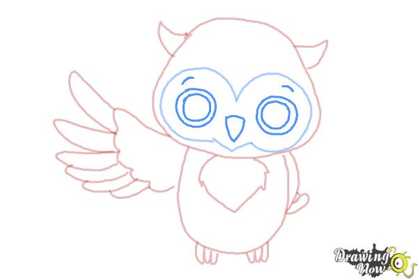 600x400 How To Draw A Cute Owl - Cute Owl Sketch