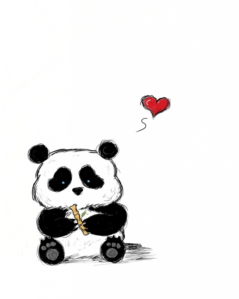 819x1024 Cute Panda Drawings Panda Drawing Tumblr. Panda Drawing Tumblr D - Cute Panda Sketch