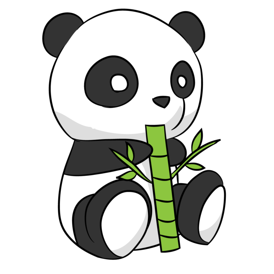 894x894 Cute Panda Drawings - Cute Panda Sketch