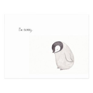 307x307 Cute Penguin Postcards Zazzle - Cute Penguin Sketch