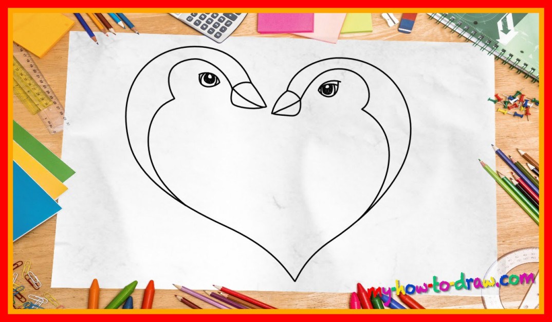 1074x626 Ideas Cute Penguin Easy Drawing Pictures - Cute Penguin Sketch