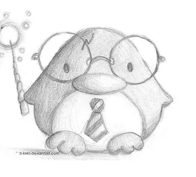 672x607 Pin By Naz Essack On Art Drawings, Drawing Ideas And - Cute Penguin Sketch