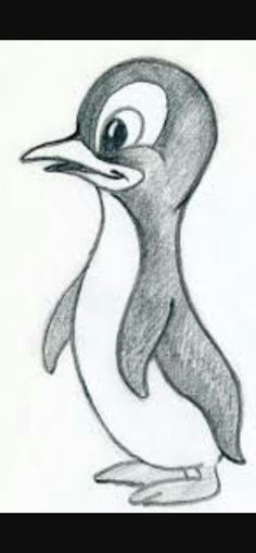 236x508 Cute Penguin Drawings - Cute Penguin Sketch