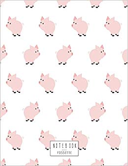 260x336 Notebook Cute Pig On White Cover And Dot Graph Line Sketch Pages - Cute Pig Sketch