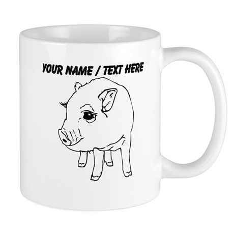 460x460 Pig Sketch Drinkware - Cute Pig Sketch