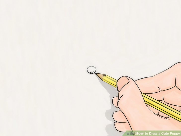 728x546 3 Ways To Draw A Cute Puppy - Cute Puppy Sketch