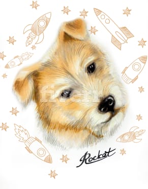 291x370 Sketch Cute Pet Portrait By Gnewwws - Cute Puppy Sketch