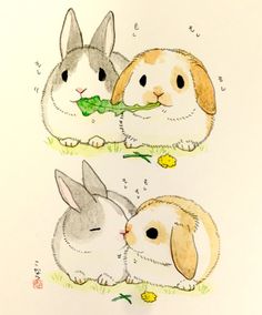 236x284 Kawaii Bunny Cute Cartoons And Illustrations - Cute Rabbit Sketch