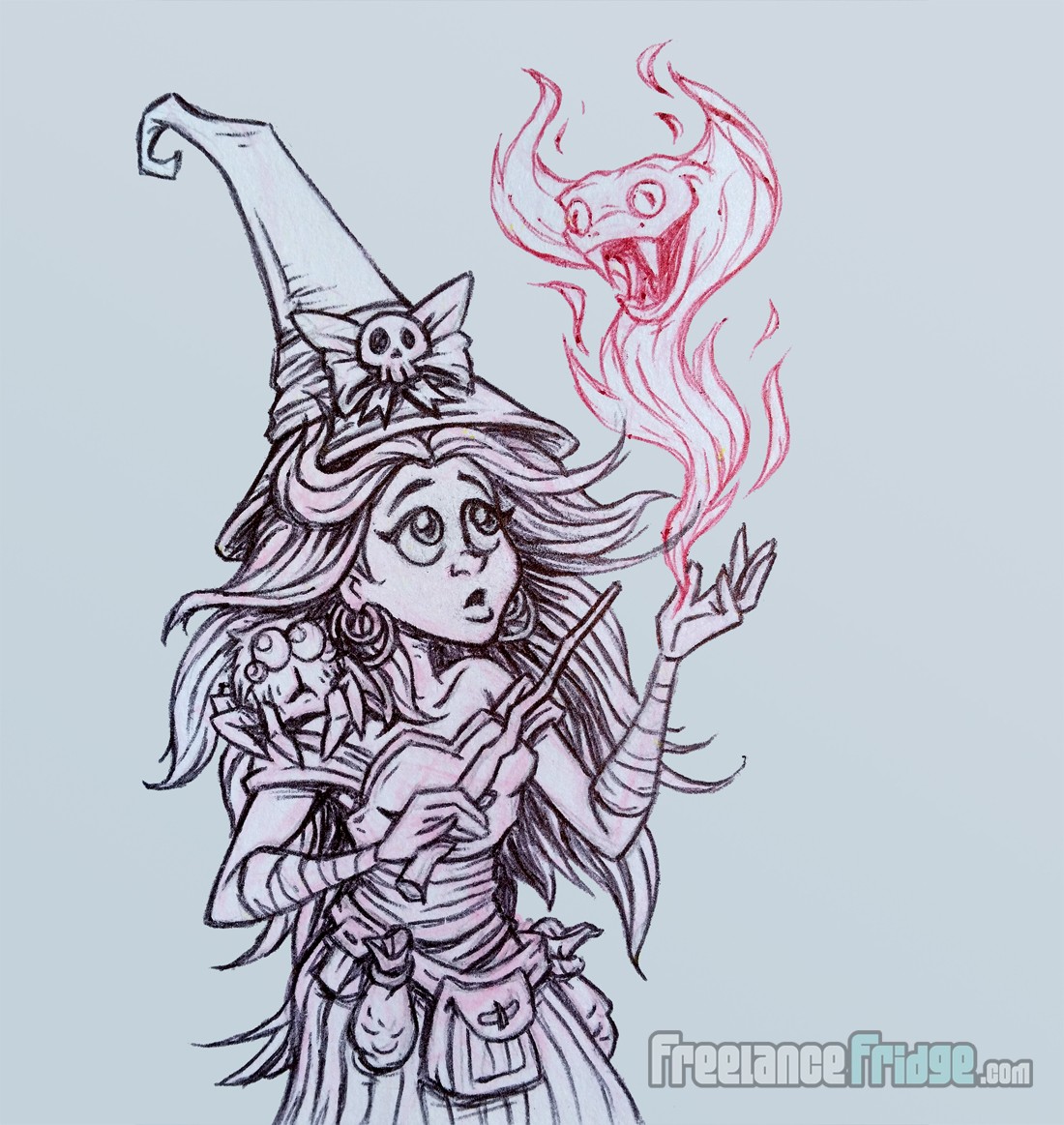 1100x1163 Cute Witch Sketch Freelance Fridge Illustration Amp Character Design - Cute Sketch Images