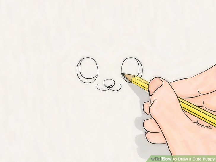 728x546 3 Ways To Draw A Cute Puppy - Cute Sketch Images