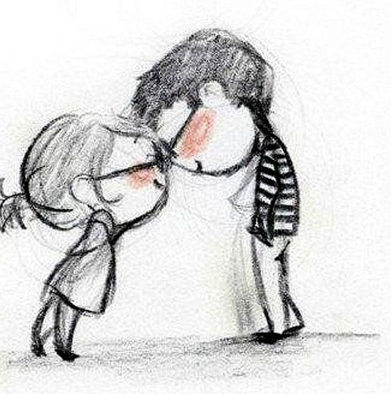 564x569 Boy Proposing A Girl Sketches Collection - Cute Sketch Images