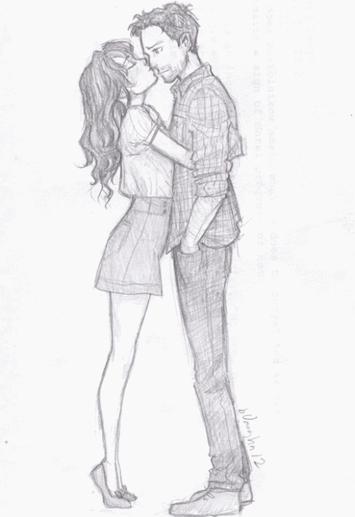 500x727 Cute Couple Drawing Ideas Tumblr - Cute Sketch Of Couples