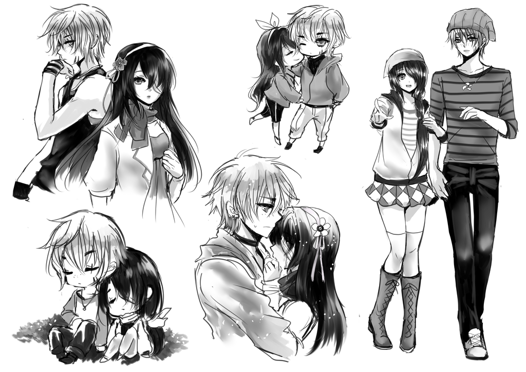 1024x724 Couple Sketch - Cute Sketch Of Couples