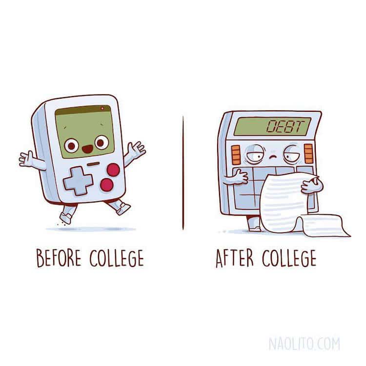 750x750 Cute Cartoon Drawings Illustrate Relatable And After - Cute Sketches