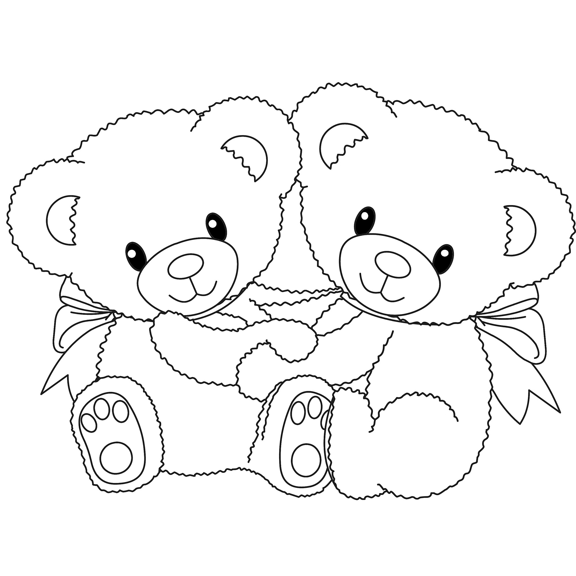 2000x2000 Cute Teddy Bear Sketch Images - Cute Teddy Bear Sketch