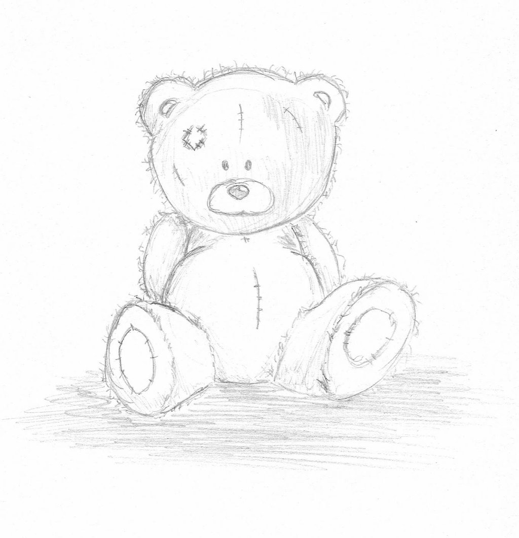 Cute Teddy Bear Sketch at PaintingValley.com | Explore collection of ...