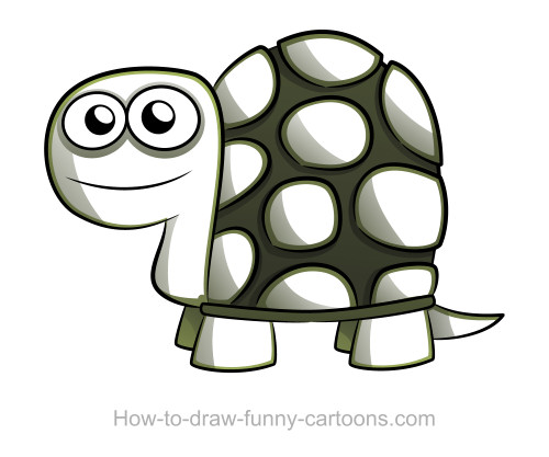 500x417 Turtle Drawings (Sketching + Vector) - Cute Turtle Sketch