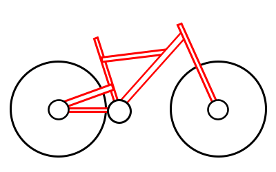 400x250 Drawing A Cartoon Bicycle - Cycle Sketch