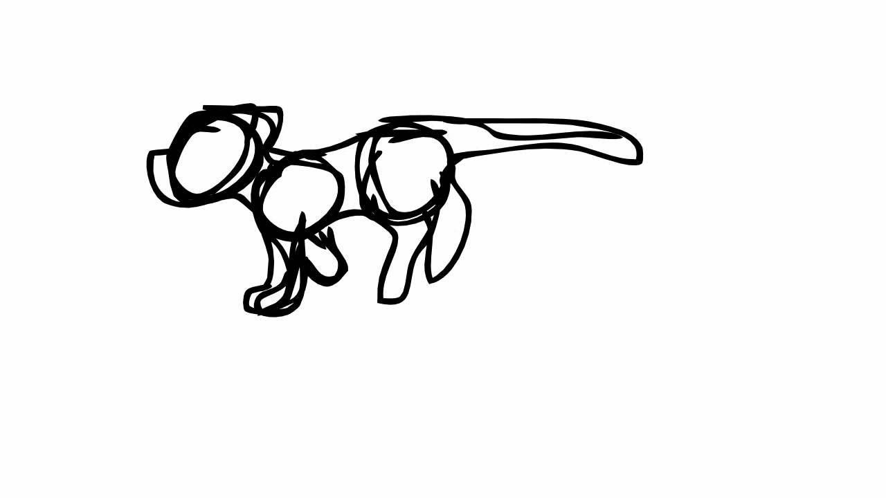 1280x720 Running Cat Cycle Sketch Animation - Cycle Sketch