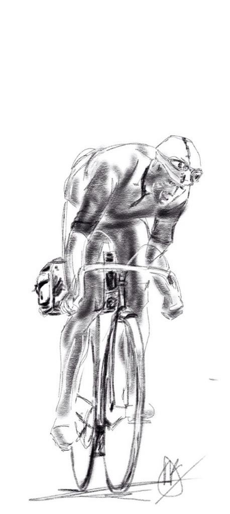 458x1021 Dave Flitcroft On Twitter Sketch Of Cyclist Climbing. Obviously - Cyclist Sketch