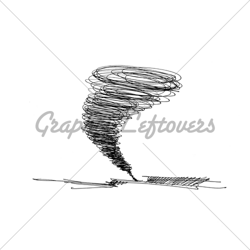 500x500 Sketch Of The Hurricane Gl Stock Images - Cyclone Sketch