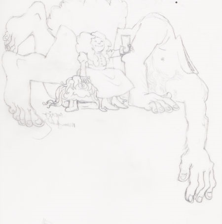 450x453 Cyclops Sketch By Maurice Sendak On Artnet - Cyclops Sketch