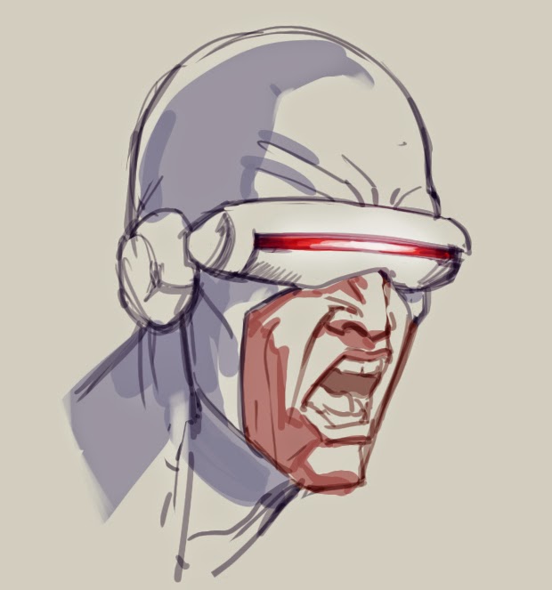 620x663 Edward Pun Art Blog Cyclops Sketch - Cyclops Sketch