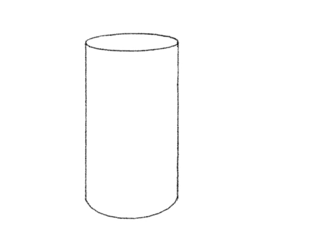 629x451 The Elusive Ellipse Drawing Ellipses In Perspective - Cylinder Sketch