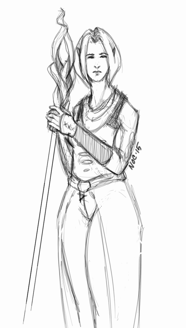 640x1127 Dampd Character Sketch Iii Weasyl - D&D Sketch